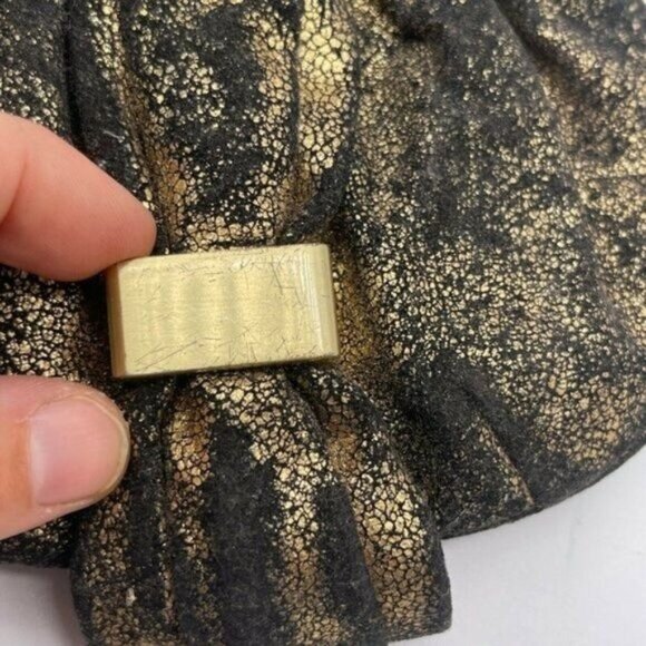 Botkier for Target Shimmer Gold Black Clutch Wristlet Wallet Mini Purse - Picture 3 of 5
